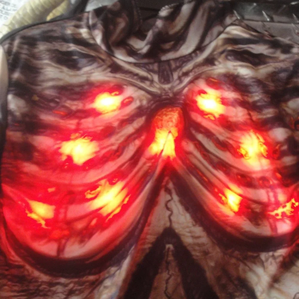 Hyde & Eek! Skeletal Dragon Costume that lights up and has sound Unisex …